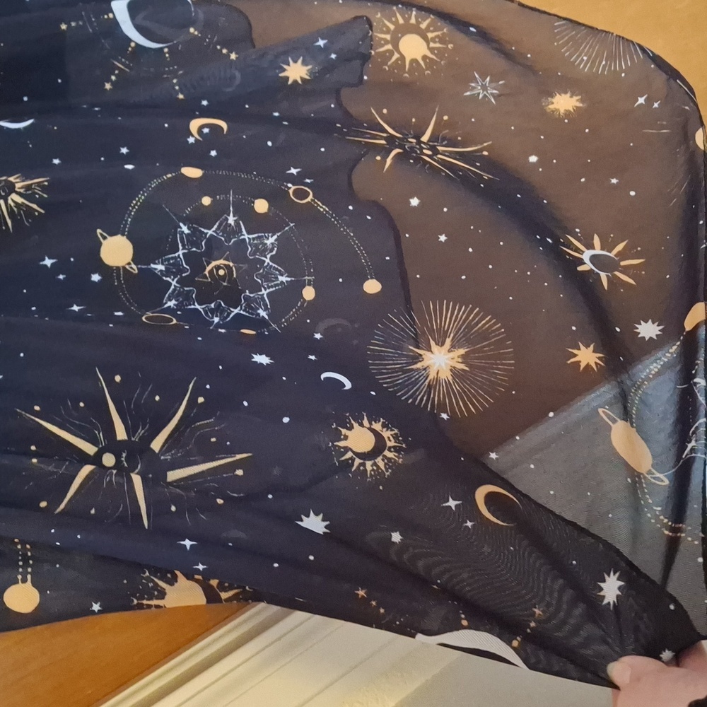 Black and Gold Celestial Dress - Picture 3 of 6